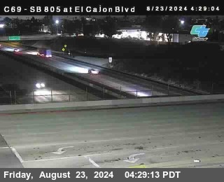 SB 805 at El Cajon Blvd (On Ramp)