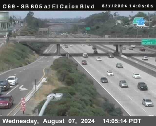 SB 805 at El Cajon Blvd (On Ramp)