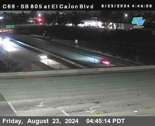 SB 805 at El Cajon Blvd (On Ramp)