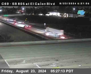 SB 805 at El Cajon Blvd (On Ramp)