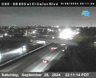 SB 805 at El Cajon Blvd (On Ramp)