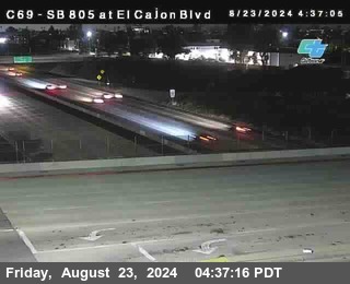 SB 805 at El Cajon Blvd (On Ramp)