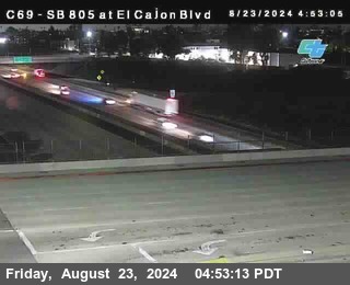 SB 805 at El Cajon Blvd (On Ramp)