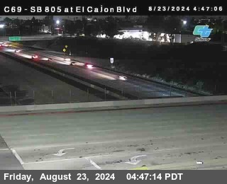 SB 805 at El Cajon Blvd (On Ramp)