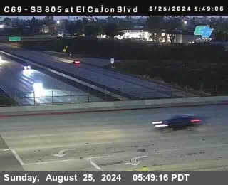 SB 805 at El Cajon Blvd (On Ramp)