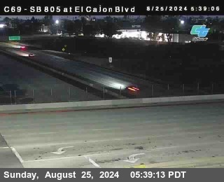 SB 805 at El Cajon Blvd (On Ramp)