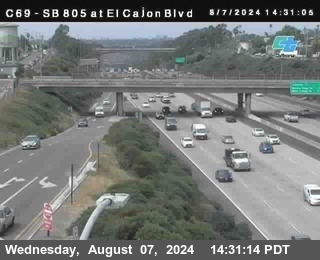 SB 805 at El Cajon Blvd (On Ramp)