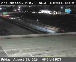 SB 805 at El Cajon Blvd (On Ramp)