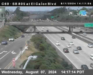 SB 805 at El Cajon Blvd (On Ramp)