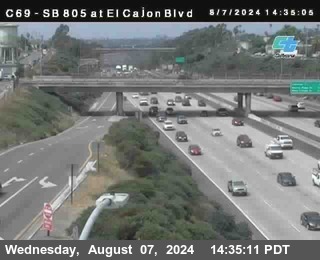 SB 805 at El Cajon Blvd (On Ramp)