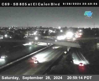 SB 805 at El Cajon Blvd (On Ramp)