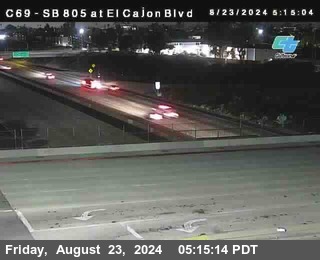 SB 805 at El Cajon Blvd (On Ramp)