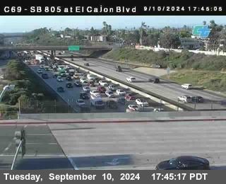 SB 805 at El Cajon Blvd (On Ramp)