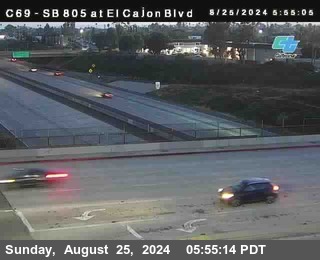 SB 805 at El Cajon Blvd (On Ramp)