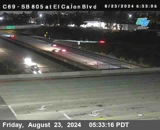 SB 805 at El Cajon Blvd (On Ramp)