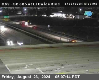 SB 805 at El Cajon Blvd (On Ramp)