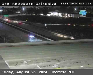 SB 805 at El Cajon Blvd (On Ramp)