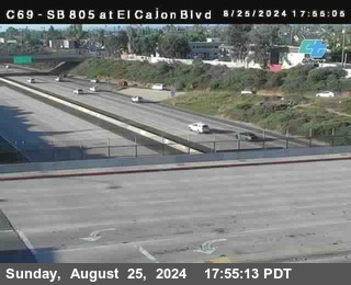 SB 805 at El Cajon Blvd (On Ramp)