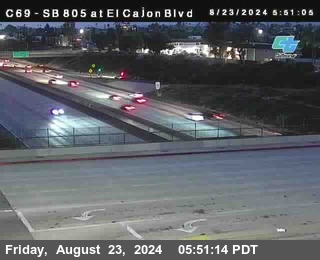 SB 805 at El Cajon Blvd (On Ramp)