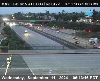 SB 805 at El Cajon Blvd (On Ramp)