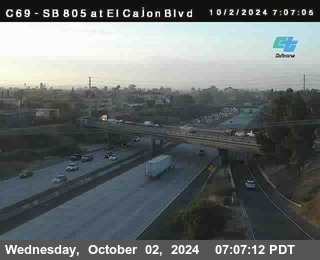 SB 805 at El Cajon Blvd (On Ramp)