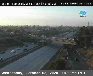 SB 805 at El Cajon Blvd (On Ramp)