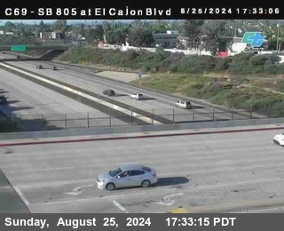 SB 805 at El Cajon Blvd (On Ramp)