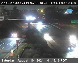 SB 805 at El Cajon Blvd (On Ramp)