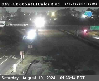 SB 805 at El Cajon Blvd (On Ramp)