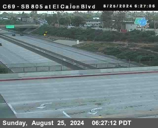 SB 805 at El Cajon Blvd (On Ramp)