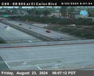 SB 805 at El Cajon Blvd (On Ramp)