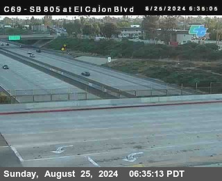 SB 805 at El Cajon Blvd (On Ramp)