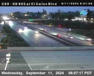 SB 805 at El Cajon Blvd (On Ramp)