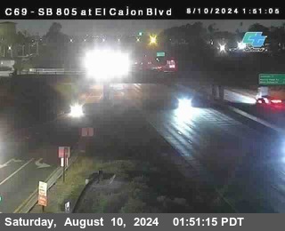 SB 805 at El Cajon Blvd (On Ramp)