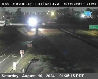 SB 805 at El Cajon Blvd (On Ramp)