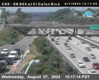 SB 805 at El Cajon Blvd (On Ramp)