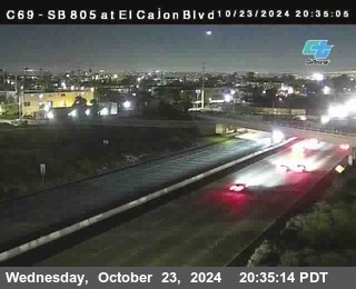 SB 805 at El Cajon Blvd (On Ramp)