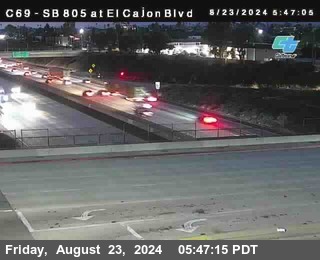 SB 805 at El Cajon Blvd (On Ramp)