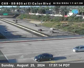 SB 805 at El Cajon Blvd (On Ramp)