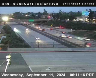 SB 805 at El Cajon Blvd (On Ramp)