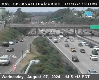 SB 805 at El Cajon Blvd (On Ramp)