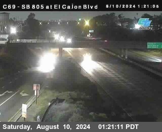 SB 805 at El Cajon Blvd (On Ramp)