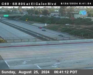 SB 805 at El Cajon Blvd (On Ramp)