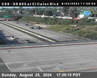 SB 805 at El Cajon Blvd (On Ramp)