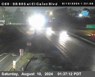 SB 805 at El Cajon Blvd (On Ramp)