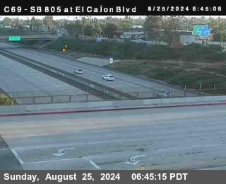 SB 805 at El Cajon Blvd (On Ramp)