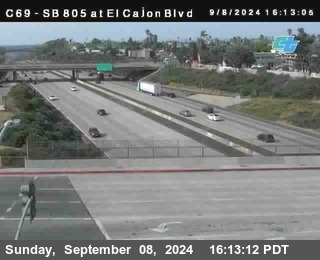 SB 805 at El Cajon Blvd (On Ramp)