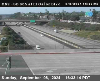 SB 805 at El Cajon Blvd (On Ramp)