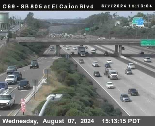 SB 805 at El Cajon Blvd (On Ramp)