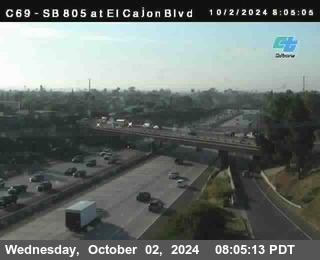 SB 805 at El Cajon Blvd (On Ramp)